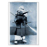 carte de moine antique de guerrier