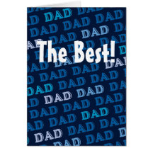 Carte de motif personnalisable de papa