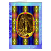 Carte de Noël 6 de 9 - scène de nativité