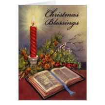 Carte de Noël chrétienne de Sainte Bible w/Verse