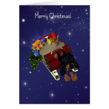 Carte de Noël de chien, Joyeux Noël