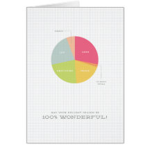 Carte de Noël de graphique circulaire de vacances