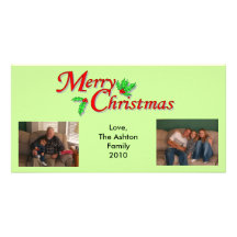 Carte de Noël de photo Modèle Pour Photocarte