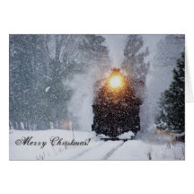 Carte de Noël de train de vallée de Sumpter