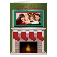 Carte de Noël faite sur commande de famille