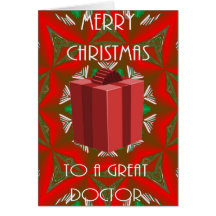 Carte de Noël pour le docteur