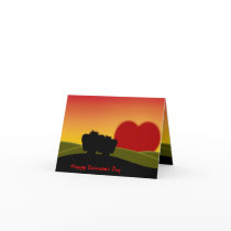 Carte de note chanceuse mignonne de Saint-Valentin