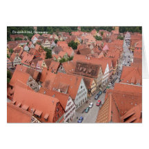 Carte de note de Dinkelsbühl Allemagne