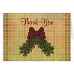 Carte de note de Merci de cadeau de vacances