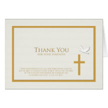 Carte de note de Merci de sympathie -- Chrétien
