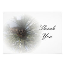 Carte de note plate de Merci de pins de Milou Invitations Personnalisées