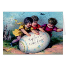 Carte de Pâques vintage
