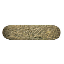Carte de perspective de Texarkana le Texas et de l Skateboard