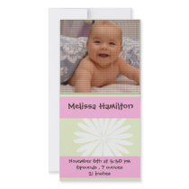 carte de photo d'annonce de bébé cartes de vœux avec photo