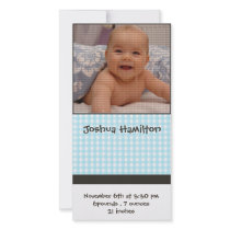 carte de photo d'annonce de bébé modèle pour photocarte