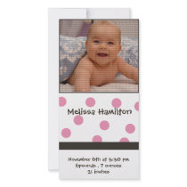carte de photo d'annonce de bébé photocartes personnalisées