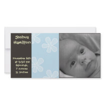 carte de photo d'annonce de bébé modèle pour photocarte
