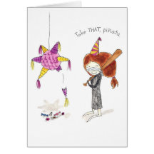 Carte de Pinata d'anniversaire