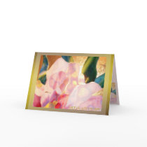 Carte de pivoine en verre d'art excellente