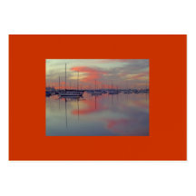 Carte de portrait de baie de San Diego Cartes De Visite Professionnelles