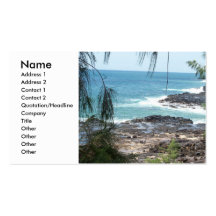 Carte de profil de paradis modèle de carte de visite