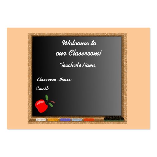 Carte de profil de professeur/instructeur cartes de visite professionnelles