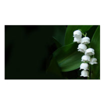 Carte de profil du muguet cartes de visite