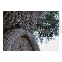 Carte de remerciements de baby shower d'arbre