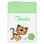 Carte de remerciements de chaton