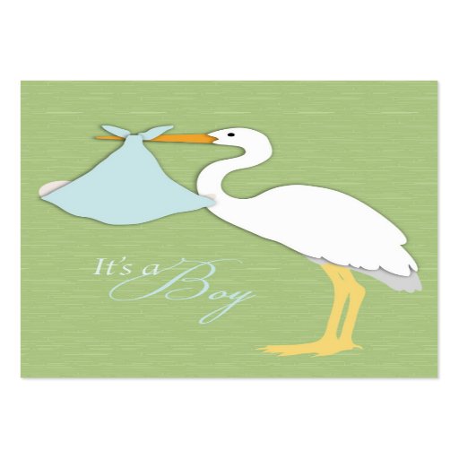 Carte de remerciements de garçon de cigogne modèles de cartes de visite