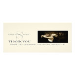 Carte de remerciements de photo de mariage de mono invitation personnalisable
