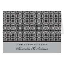 Carte de remerciements fait sur commande fleuri (a