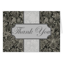 Carte de remerciements floral