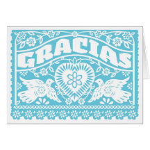 Carte de remerciements vide de perruches de Gracia