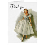 Carte de remerciements vintage de mode