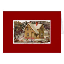 Carte de salutation/note de Noël