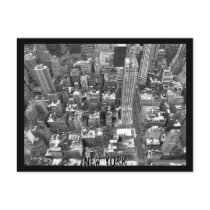Carte de souvenir de New York de paysage urbain de
