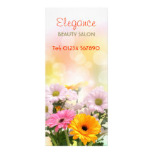 Carte de support de conception florale carte double customisable