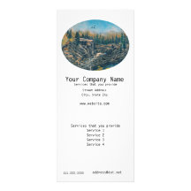 Carte de support de la publicité carte double customisable