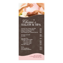 Carte de support de salon et de spa doubles cartes