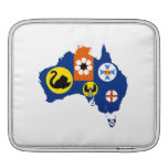 CARTE DE TERRITOIRES DE L'AUSTRALIE housses ipad