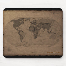 Carte de Vieux Monde Mousepad Tapis De Souris