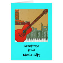 Carte de ville de musique