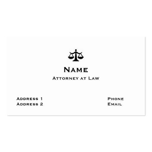 Carte de visite 1 d'avocat