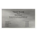 Carte de visite 2,0 en métal - prime argentée
