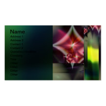 Carte de visite abstrait de fractale