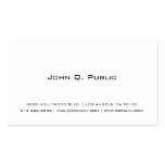 Carte de visite blanc simple