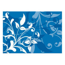 Carte de visite bleu Artsy
