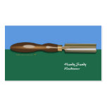 Carte de visite bleu-vert Roughing de Woodturning 