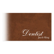 Carte de visite Brown simple d'orthodontiste de de
